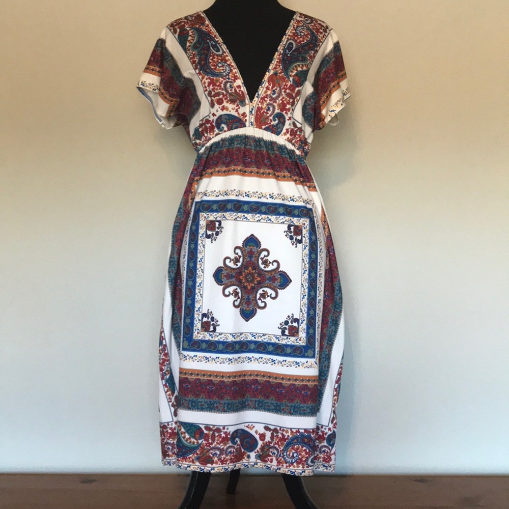 Handkerchief print tunic size Small